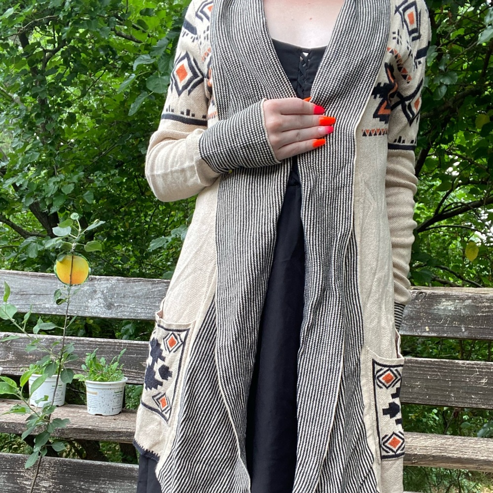 Aztec inspired print Cardigan
